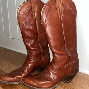 VINTAGE LEATHER COWBOY BOOTS